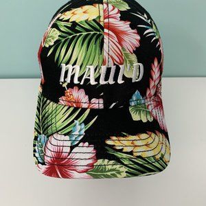 Maui’d Hawaiian Baseball Cap Hat Hawaii Tropical Aloha Floral Adjustable